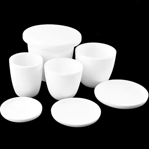 3 5 10 15 20 30 50 ml Alumina Al2O3 Ceramics Corundum Crucible For Laboratory High Temperature Muffl