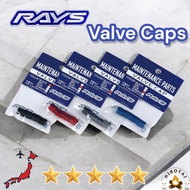 RAYS Aluminum Air Valve Cap with New Logo (Set of 4) - Various Anodized Colors
