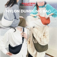 Nylon Dumpling Bag,  Shoulder Bag, Crossbody Bag,  Simple Lightweight Adjustable Travel Messenger Fashion Bag
