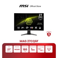 MSI MONITORS MAG 27CQ6F |  27  |  WQHD | Rapid VA | 180Hz | 0.5ms (จอคอมพิวเตอร์)