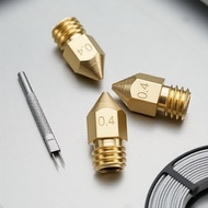 5x MK8 Brass Nozzles 0.4-1mm for 1.75mm Filament CR-10/Ender 3/CR-10S 3D Printers  5x Muncung Loyang
