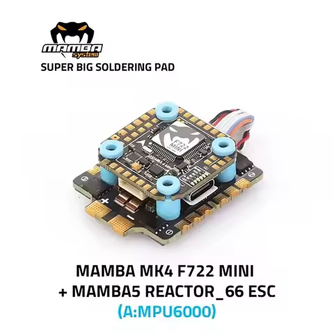 DIATONE MAMBA MK4 F722 MINI Flight Controller Reactor 66 ESC Dshot 300/600/1200 3-6S RC FPV Racing F