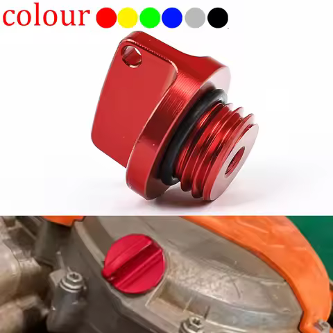 Motorcycle Crankcase Cap CNC Engine Oil Filler Screw Cover Plug M20*2.5 For CRF125 250 450R CB250F 3