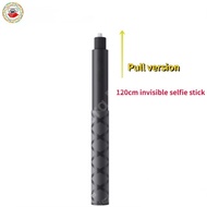 120cm Invisible Selfie Stick Pull Version For Insta360 X4/Ace Pro/ GO 3/ X3 /ONE X2/ONE RS/R