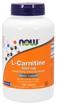 Now Foods: L-Carnitine Fitness Support 1000mg, 100 tabs