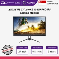 AOPEN 27KG3 W3 27" 240HZ 1080P FHD IPS Gaming Monitor