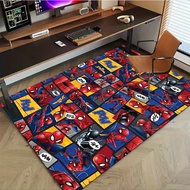8pc Spiderman Comic Style Carpet for Kids Room Chair protection pad rug Office carpet