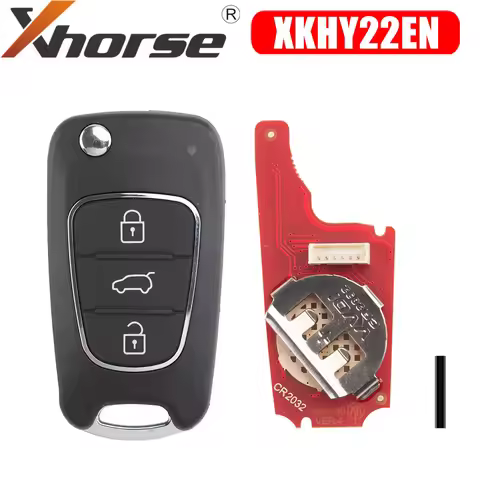 Xhorse XKHY22EN Second Generation Wire Remote Key for Hyundai Flip 3 Buttons