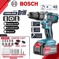 Bosch 3980V 2x Battery Cordless Drill Impact Drill Screwdriver Set