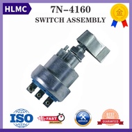 Heat Switch 3 Lines Excavator Ignition Switch with Keys 7N-4160 7N4160 8S7713 8S-7713 518 528 530B 6