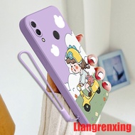 Casing huawei nova 3i huawei nova3 i huawei p30 lite huawei p20 lite phone case Softcase Liquid Silicone shockproof Bumper Cover new design Cartoon Motorcycle for girls YTMTN01