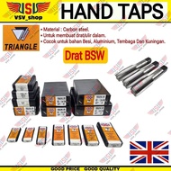 TRIANGLE Hand Taps 7/8"x9BSW, 1"x8BSW, 1-1/8"x7BSW Thread Maker