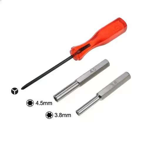 Security Screwdriver Bit Set 3.8mm 4.5mm Y Tip Game Bit Repair Tool Open Console Cartridge for N64 S