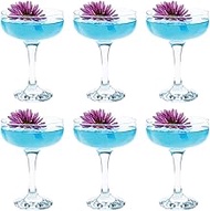 Vikko Martini Glass, Crystal Clear 8.5 Ounce Coupe Glasses with Stem, Elegant Glasses for Martini, V