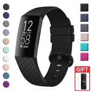 Silicone Strap for Fitbit Charge 3/4 Breathable Sport Watchband Bracelet Accessories for Fit bit Charge 4 3
