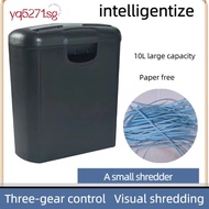 （现货）YQ Office Paper Shredder Home Office Electric Mute Shredder Mini Household Paper Shredder Cutter A6 A4 Folding Ma VEWR