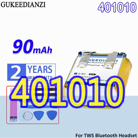 High Capacity GUKEEDIANZI Battery 400909 401010 501010 For i7s/i8/i9/i12TWS Tws-12 Wireless Earphone
