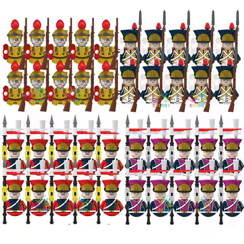 New Kids Toys Napoleonic Wars General Soldier Building Blocks Imperial Navy Mini Action Figures Toys