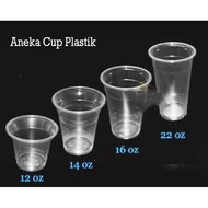 Flat Plastic Cup 22 OZ 9.5 grams, 50 cups/ pack Starindo