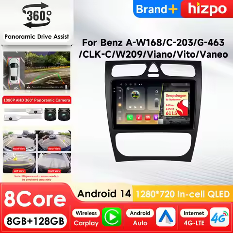 AI Intelligent Screen Car Multimedia Player for Mercedes-Benz A W168 C W203 G W463 Vaneo Vito Viano 