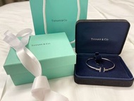 Tiffany T Wire Diamond white gold bangle