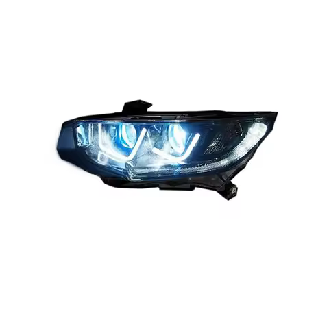 Customized Full LED Headlights For Honda Civic 2016-2020 Bi-xenon Projector Lens Front Lamps With DR