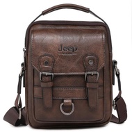Jeep buluo กระเป๋าถือ หนังวัวแท้ ขนาดใหญ่ สําหรับผู้ชาย