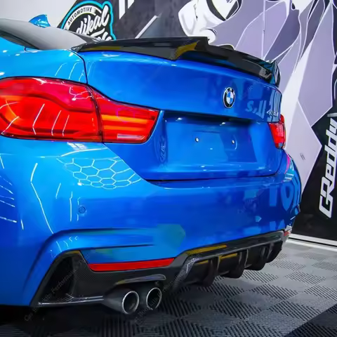 For BMW F36 M4 Style Rear Wing Rear Trunk Spoiler 4 Series 420d 420i 430i 440i 430d CS Rear Trunk Ta