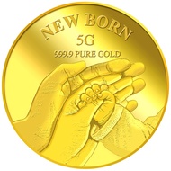 999.9 Pure Gold | 5g New Born Gold Medallion