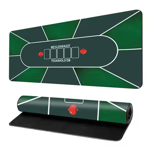 Table Top Mat Texas Holdem Poker Mat Anti-Slip Casino Table Cloth Poker Mat Poker Mat for Game Party