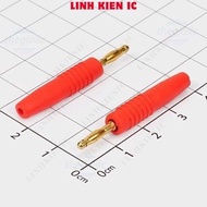 [5 Pieces]- Banana Head 2mm Male 37mm Red Wire Connector Linhkien IC