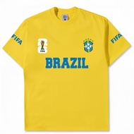 KATUN BRAZIL T-SHIRT BRAZIL WORLD CUP TSHIRT BRAZIL WORLDCUP 2026 COMBED COTTON