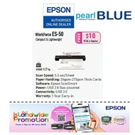 Epson WorkForce ES-50 Compact and Lightweight Portable Sheetfed Scanner