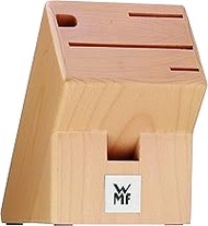 WMF Knife Block Unequipped, Knife Block without Knives, Wood, Empty Beech Wood, for 3 Knives, 1 Shar