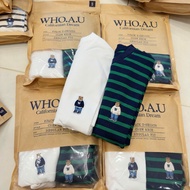 [auth 100%] Whoau Pack of 2 Steve bear t-shirts WHRSF2351U