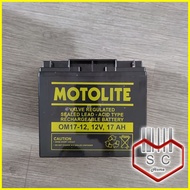 ♞,♘Motolite OM17-12 Rechargeable 12V 17AH Valve Regulated Lead Acid (VRLA) Battery replacement