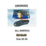 kasut sekolah all america 3 lekat