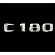 BENZ C180 15 New Style Pointed Font Word Mark Body Word Sticker Rear Box Font Font Height 23mm
