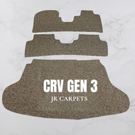 CAR CARPET PVC BIHUNmie CRV GEN 3 2007 2008 2009 2010 2011 FULLSET LUGGAGE