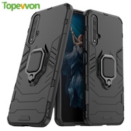 Topewon Casing For Huawei Nova 3 3i 3e 4 4e 5 5Pro 5i 5T 6 se 7i Case Hard Armor Stand Ring Cover Si