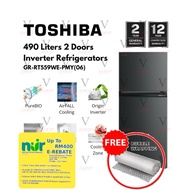 TOSHIBA 490L 2 DOORS INVERTER FRIDGE | REFRIGERATOR GR-RT559WE-PMY(06)