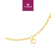 HABIB Oro Italia 916 Yellow Gold Bracelet GW50770524 (22K Gold)