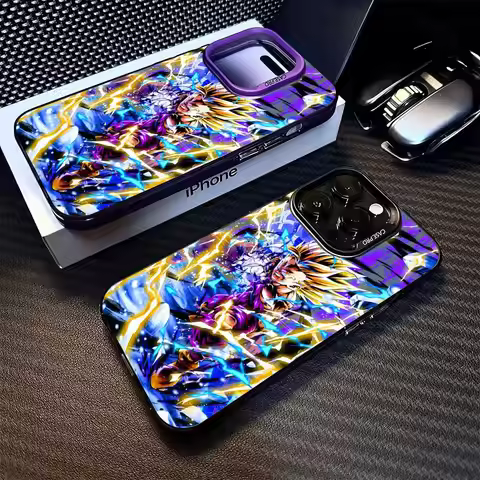 Phone Case for iPhone 15 XR 16Pro 13 Pro MAX 14 XS MAX 16e 12 11 Soft Shell DragonS BallS Saiyan Son