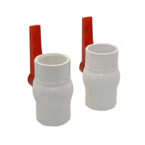 DN65 PVC Ball Valve Socket Straight Trough G2.5 Female PVC Valve Water supply tap 75mm connector Fit