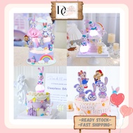 Disney Stellalou Plush Duffy Bear ShellieMay Cute Bunny Rabbit Purple Rabbit Cake Topper Cake Decora