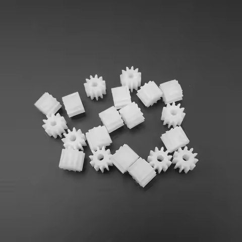 20Pcs/Lot 0.5 Modulus 2MM Bore Aperture 1.95MM Tight Fit 112A 0.5M 11T Plastic Spur Gear DIY Model A