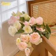 SEEO Artificial Lisianthus Flowers, Large Size Simulation Design Artificial Eustoma Grandiflorum Ros