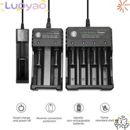 LUOYAO 18650 Battery Charger Short Circuit Protection 16340 10440 USB Smart Charging