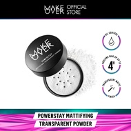 MAKE OVER Powerstay Mattifying Transparent Powder 11 g - Bedak Tabur