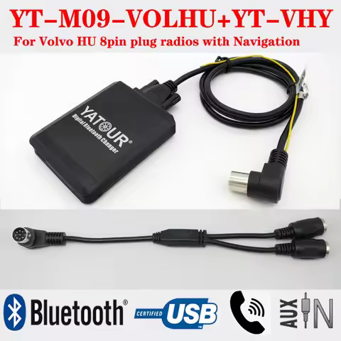 Hot sale Yatour Qualcomm Bluetooth USB MP3 with phone call holder for Volvo C70 S40 S60 V40 V70 XC70